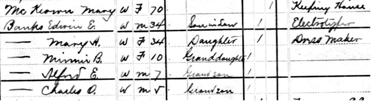 1880 US Census, edwin banks