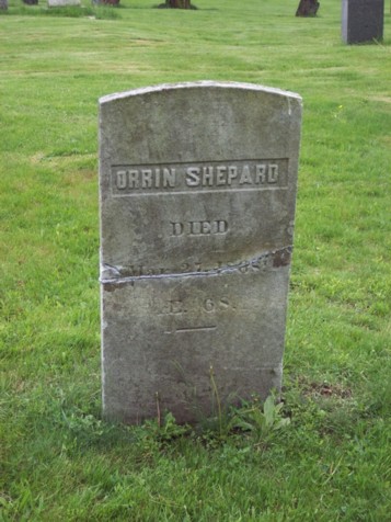 Orrin Shepard Tombstone : Newtown CT