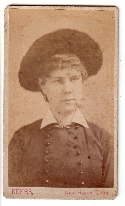 carte-de-visite woman in hat