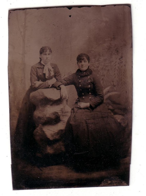 Sanders - Fryher Photo - tin type - two young children - prior to 1900